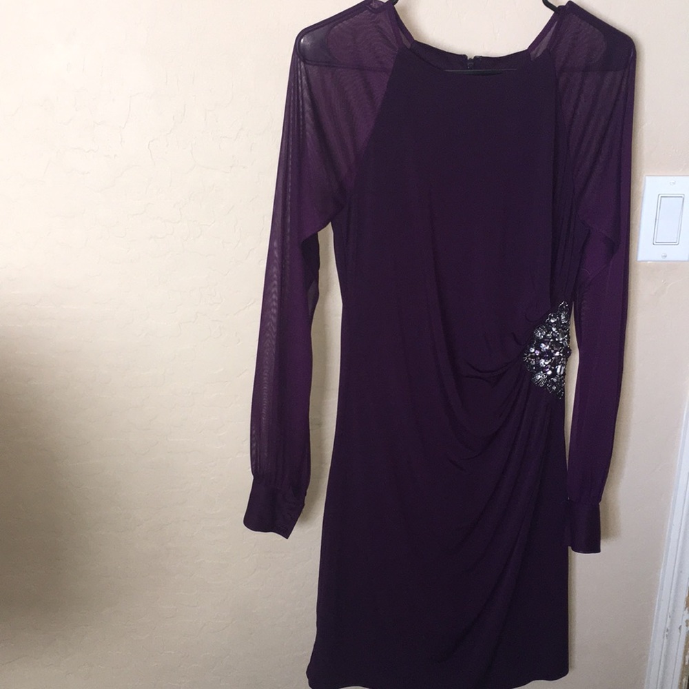 Dark purple mid-length dress size 6